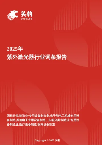 头豹:企业竞争图谱:2025年紫外激光器 头豹词条报告系列 听光Vic