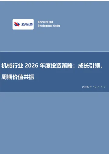 机械行业2026年度投资策略：成长引领，周期价值共振-信达证券 听光Vic_1