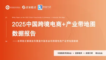 2025中国跨境电商+产业带地图数据报告-卖家精灵 听光Vic