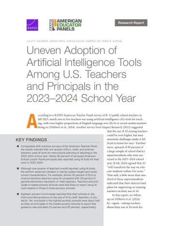 2025年05月04日更新-【兰德】2023-2024学年美国K-12公立学校AI工具使用情况及应用差异研究报告