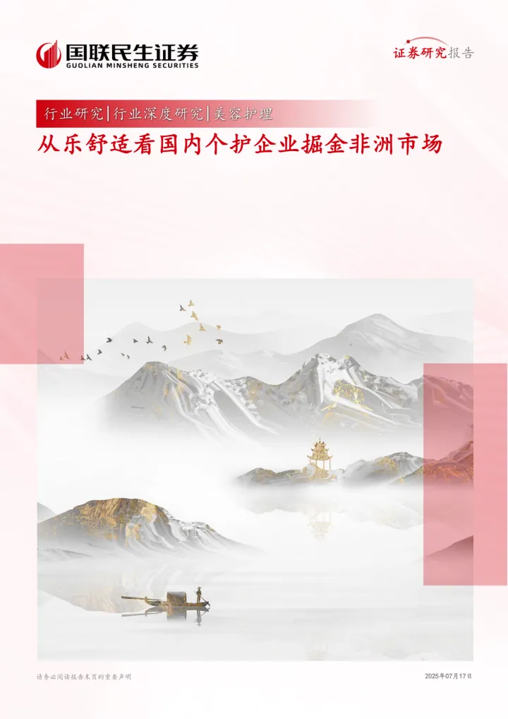 2025年07月20日更新-【国联民生证券】从乐舒适看国内个护企业掘金非洲市场