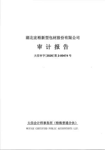 宏裕包材_[临时公告]宏裕包材2025年度审计报告