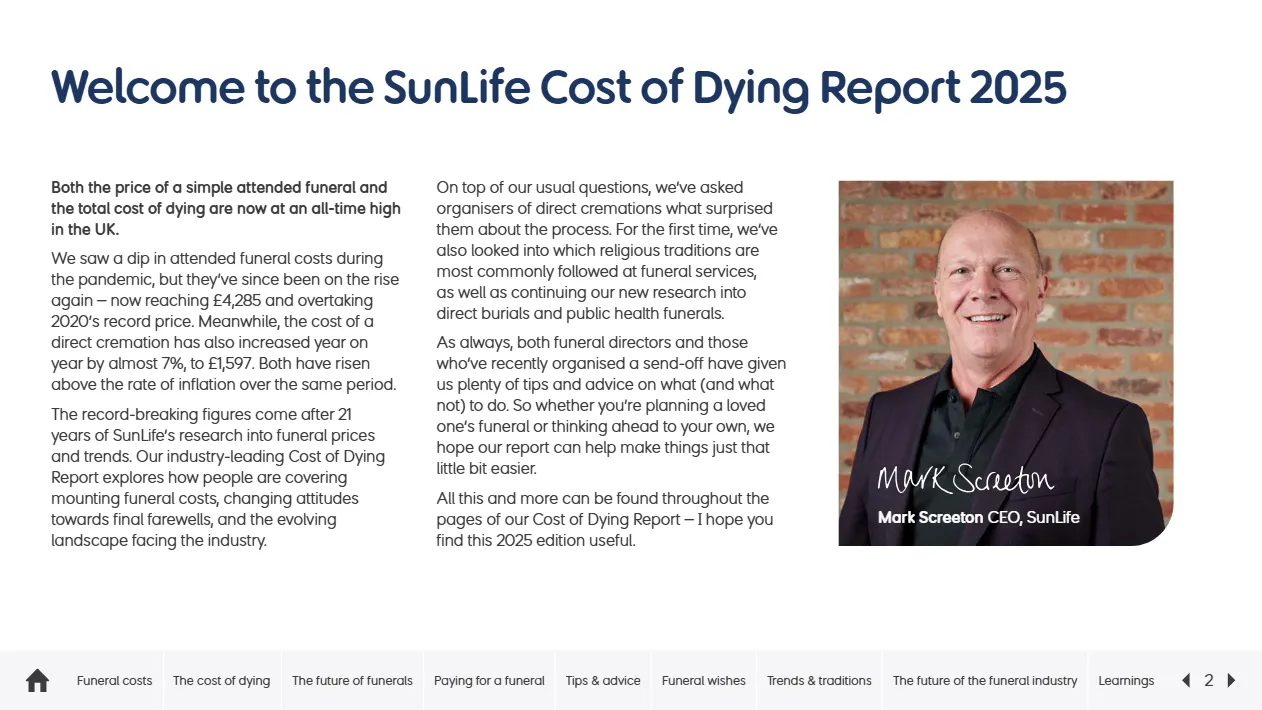 Sunlife:2025年殡葬成本调查报告:殡葬费用与社会观念的变迁(英文版)- 大数跨境