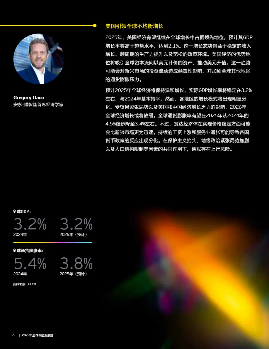EY安永:2025年全球保险业展望报告_大数跨境