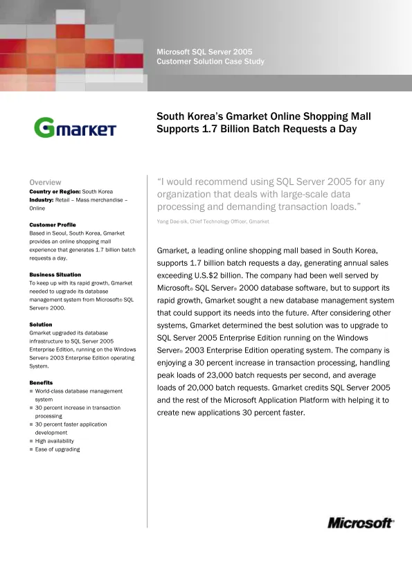 South Korea’s Gmarket Online Shopping Mall Supports 1 7