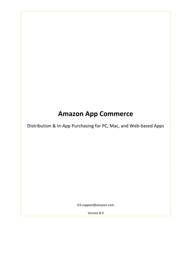 Amazon <em>App</em> Commerce
