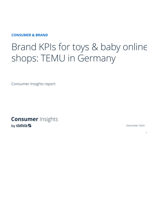 Brand KPIs for toys & baby online shops: TEMU in Germany-英文培训课件2025.5