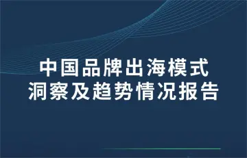 中国品牌出海模式洞察及趋势情况报告