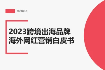 2023跨境出海品牌海外网红营销白皮书