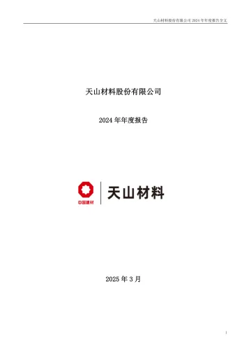 天山股份：2024年年度