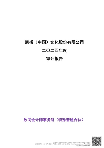 ST凯文：2024年年度审计