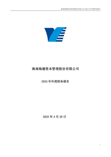 海德股份：2024年年度财务