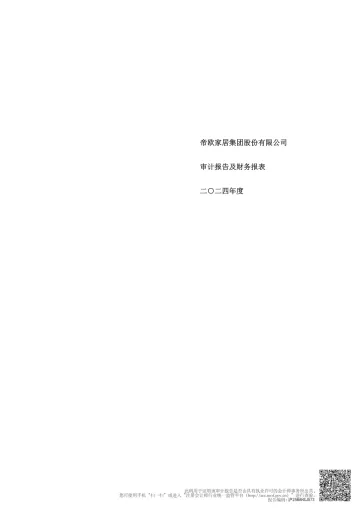 帝欧家居：2024年年度审计