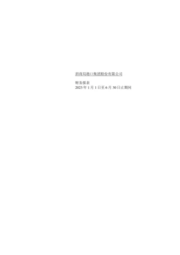 招商港口：2023年半年度财务