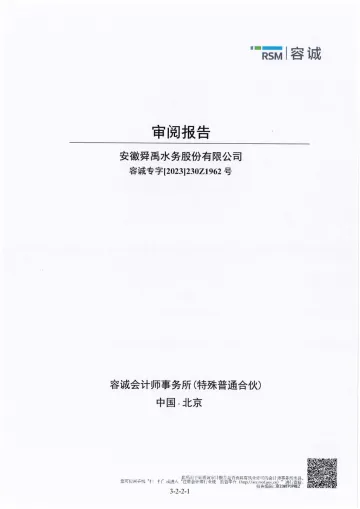 舜禹股份：公司财务报表及审阅