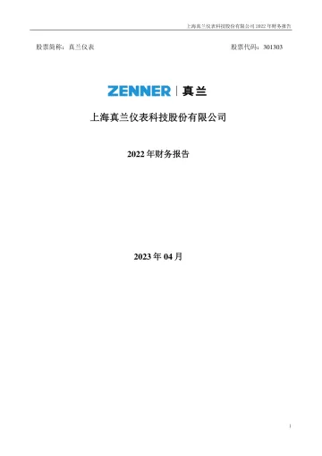 真兰仪表：2022年年度财务