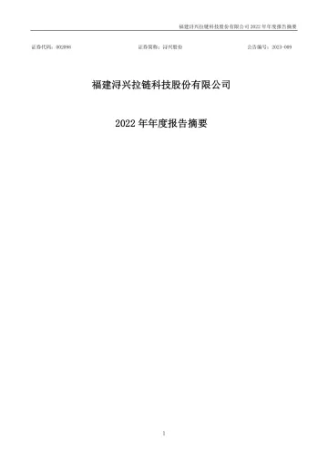 浔兴股份：2022年年度