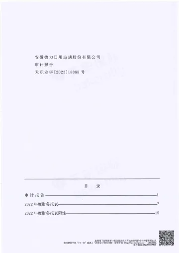 德力股份：2022年年度审计