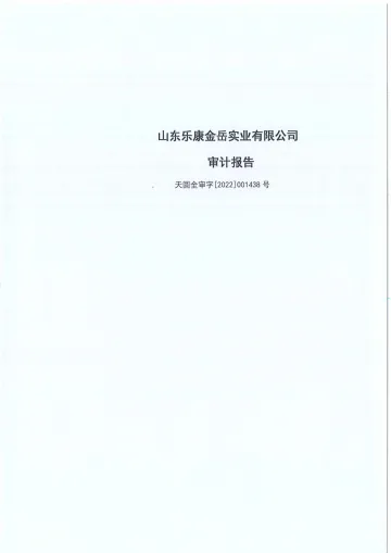 瑞康医药：山东乐康金岳实业有限公司审计