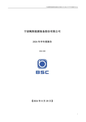 鲍斯股份：2024年半年度