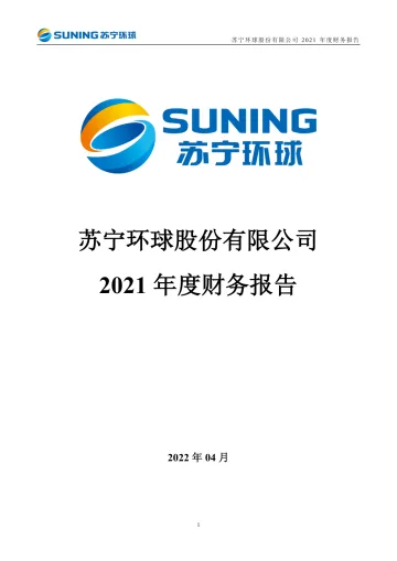 苏宁环球：2021年度财务