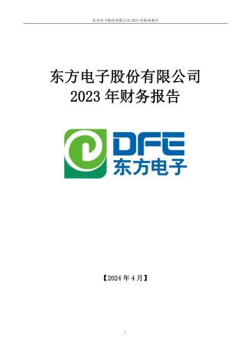 东方电子：2023年年度财务