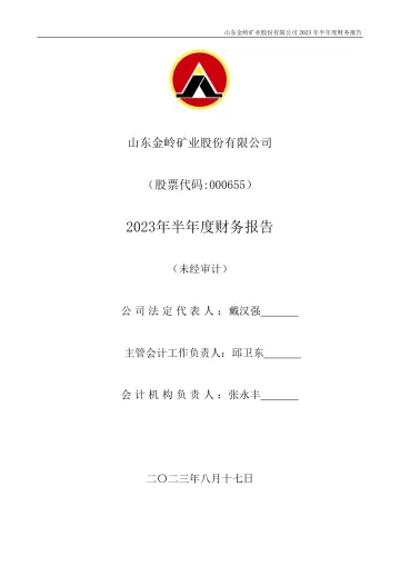 金岭矿业：2023年半年度财务