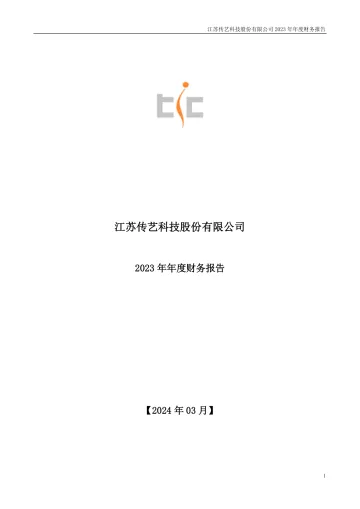 传艺科技：2023年年度财务