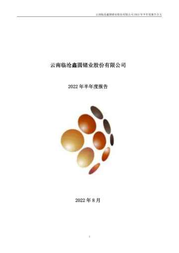 云南锗业：2022年半年度