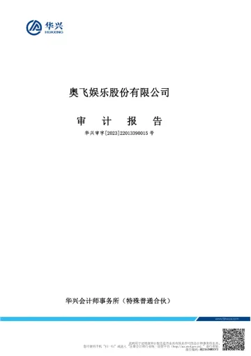 奥飞娱乐：2022年年度审计