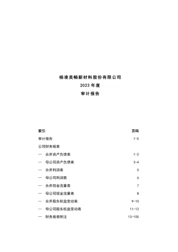 美畅股份：2023年度审计