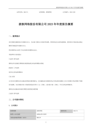 游族网络：2023年年度