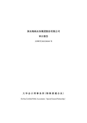 深水海纳：2022年年度审计