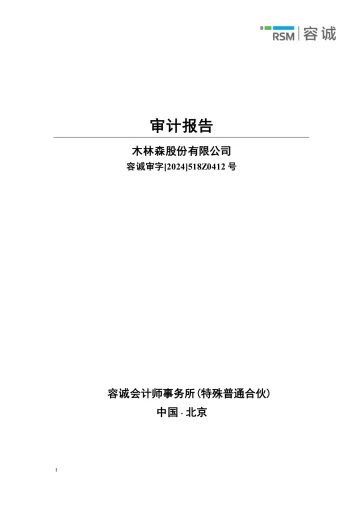 木林森：2023年年度审计