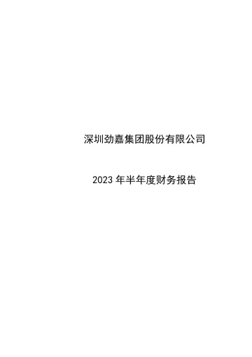 劲嘉股份：2023年半年度财务