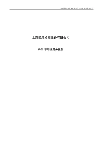 国缆检测：2022年年度财务
