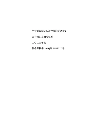 节能国祯：2023年年度审计