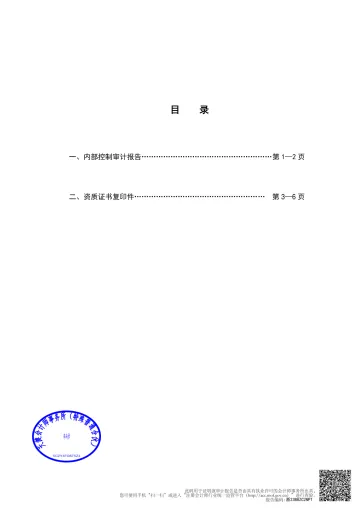 深 赛 格：内部控制审计