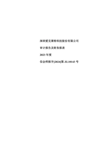 爱克股份：2023年年度审计