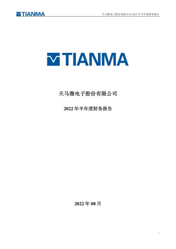 深天马Ａ：2022年半年度财务