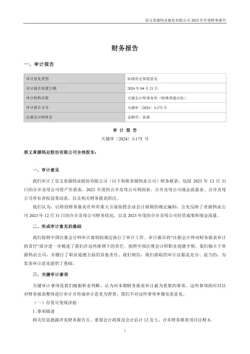 章源钨业：2023年年度财务