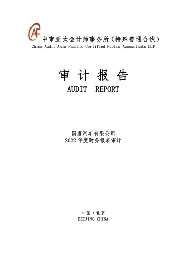 高鸿股份：国唐汽车有限公司2022年度审计