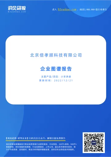 202309月更新-小羊养老(居家养老服务提供商,北京倍孝顺科技有限公司)企业图谱报告