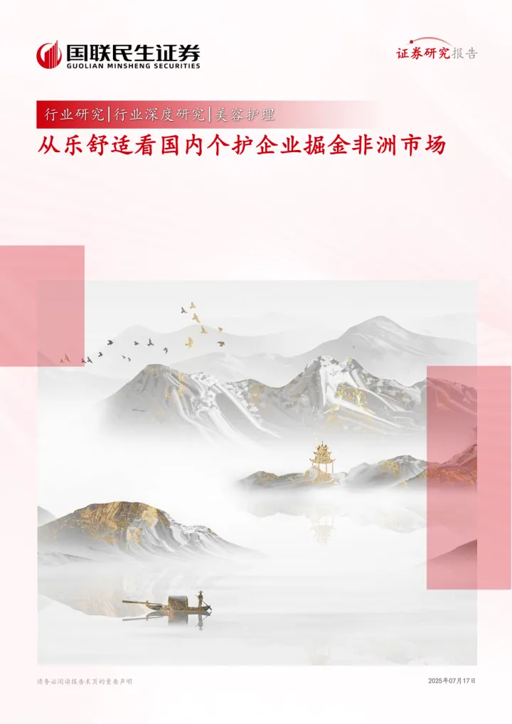 2025年07月20日更新-【国联民生证券】从乐舒适看国内个护企业掘金非洲市场