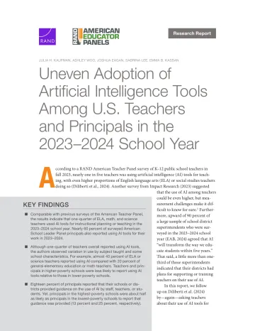 2025年05月04日更新-【兰德】2023-2024学年美国K-12公立学校AI工具使用情况及应用差异研究报告
