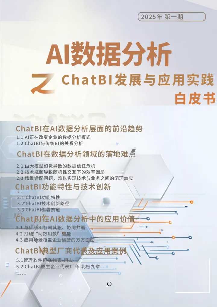2025年AI数据分析之ChatBI发展与应用实践白皮书-66页