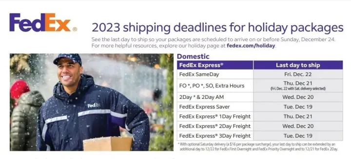 UPS 、FedEx官宣假日递送截止日期！旺季卖家该如何实现降本增效？