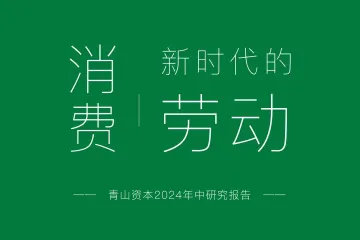 青山资本2024年中研究报告：消费，新时代的劳动