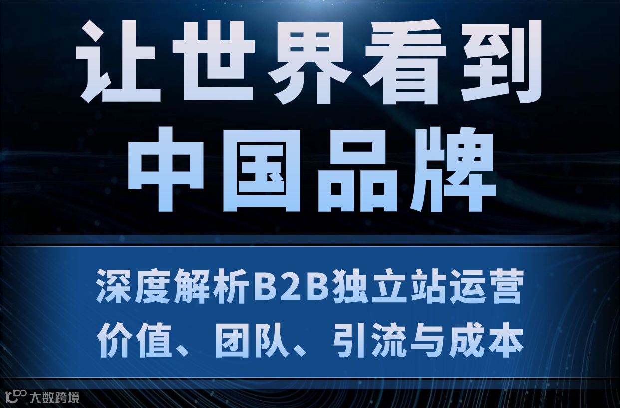 让世界看到中国品牌—深度解析B2B独立站运营价值、团队、引流与成本