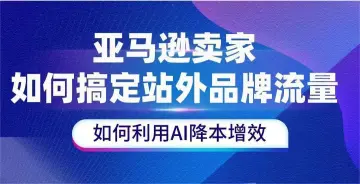 【亚马逊商家站外引流专题线下沙龙】